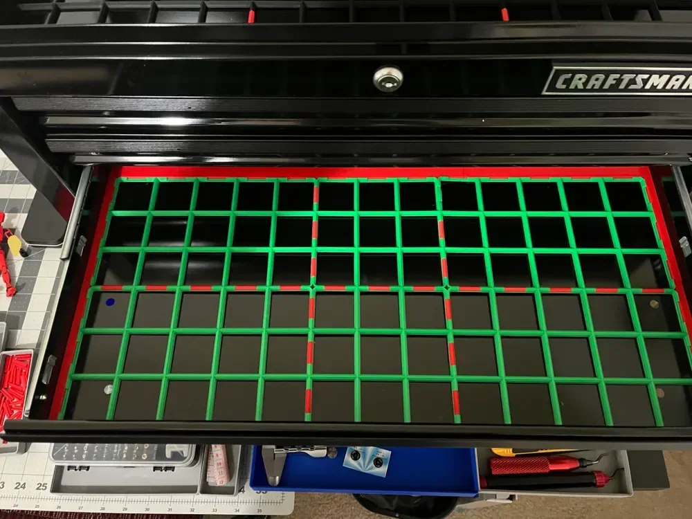 Kit básico Gridfinity para caja de herramientas Craftsman 1000, vista 1