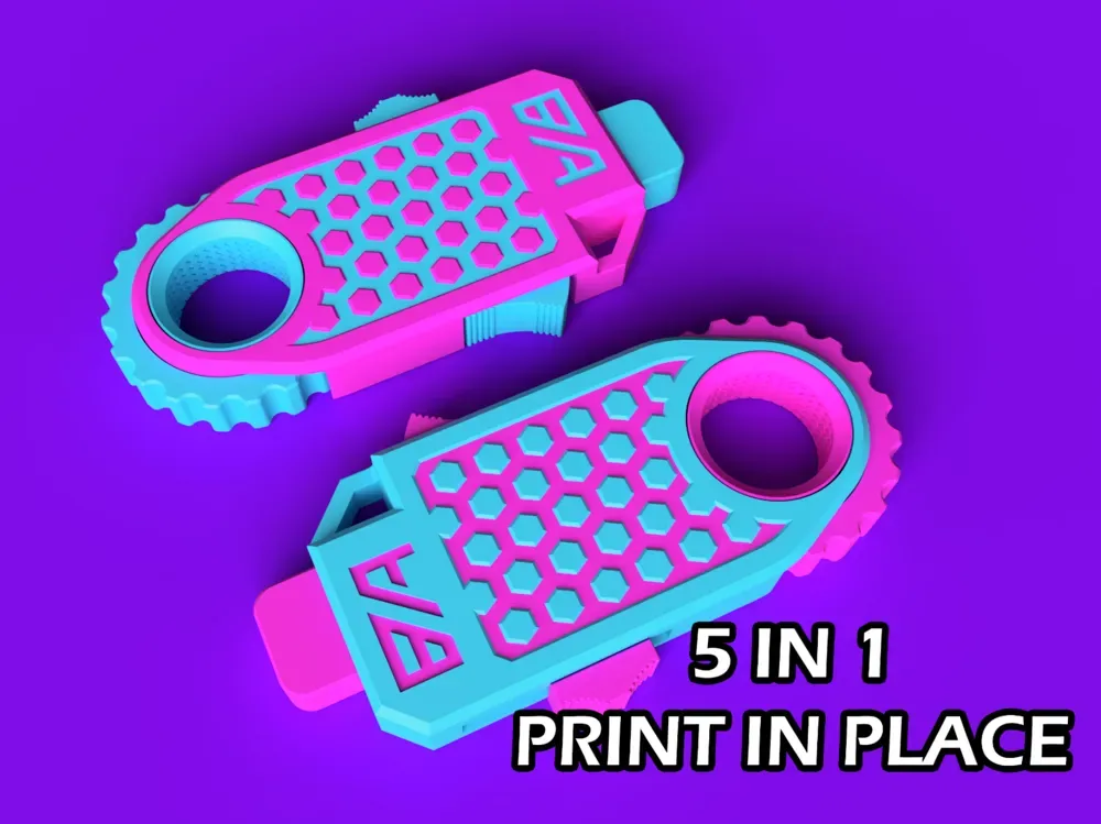 Alpha Fidget: juguete antiestrés impreso en el lugar 5 en 1, vista 1