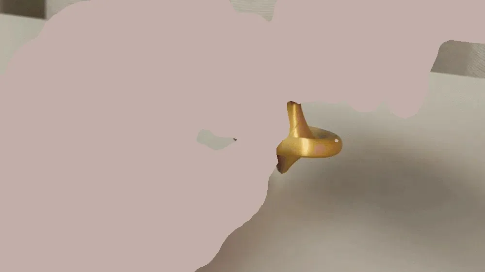 Peonza larga - Gyro fidget spinner - SIN PEGAMENTO, vista 2