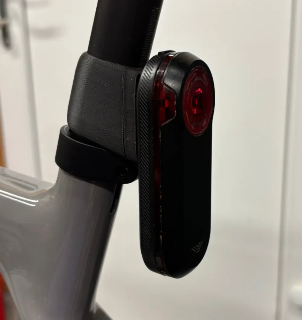 Soporte Garmin Varia para tijas de sillín con 27,2 mm para impresión 3D, vista 1
