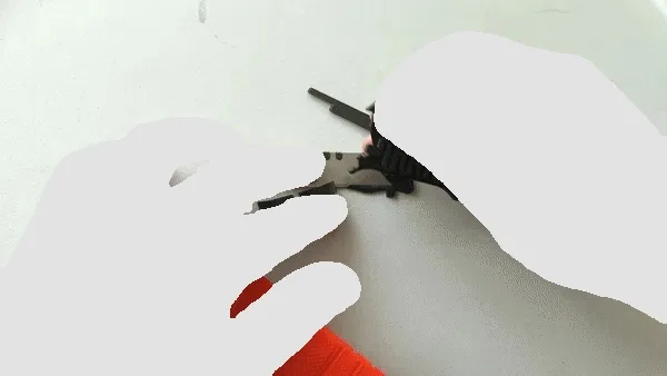 El cuchillo utilitario OTF más pequeño. 18 mm y trapezoide para impresión 3D, vista 1