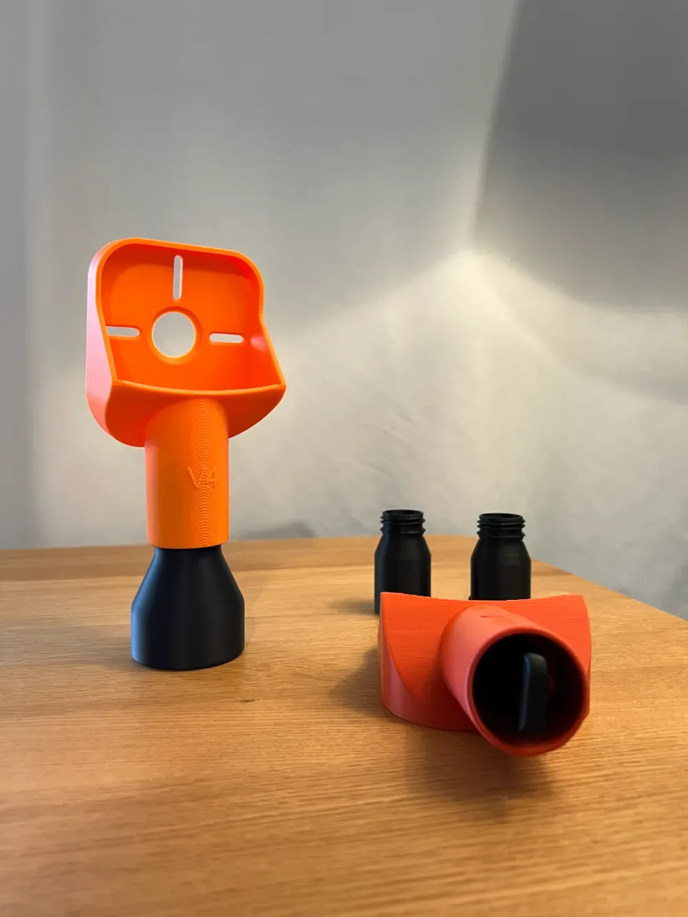 Guía y colector de polvo de perforación V4 para impresión 3D, vista 2