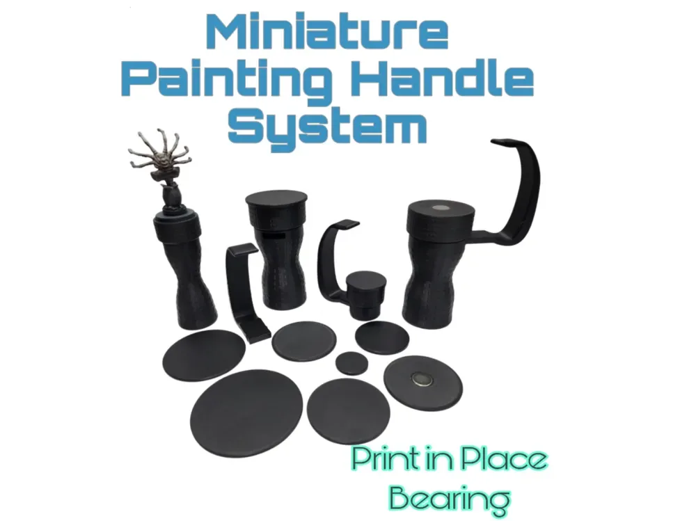 Sistema de soporte de pintura en miniatura 25MM-80MM para impresión 3D, vista 1