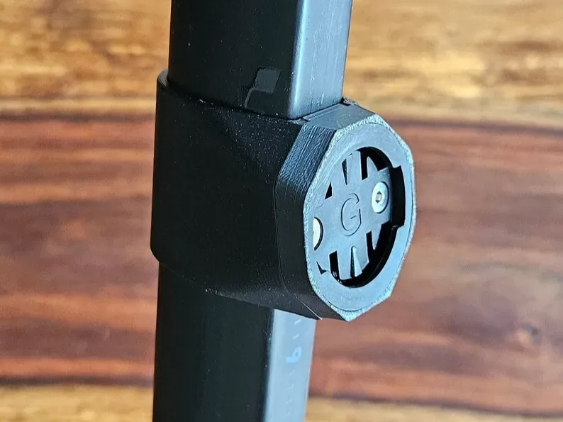 Tija de sillín Garmin Varia Mount Cube Agree Aero para impresión 3D, vista 1