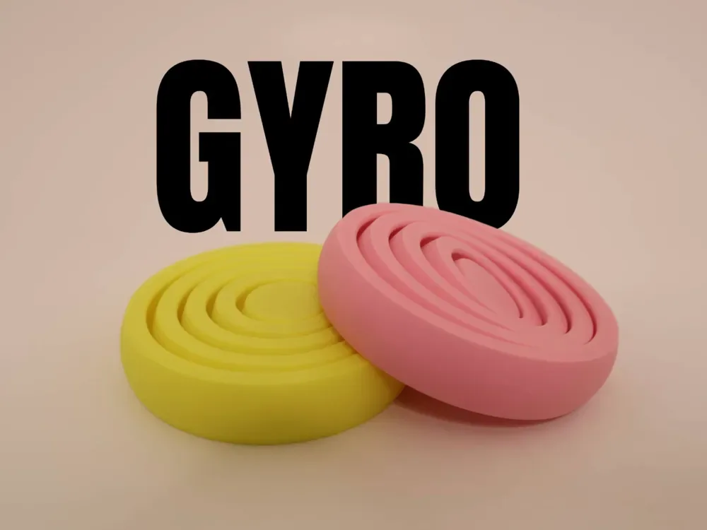 Fidget giroscópico de 5 anillos - Impresión rápida, vista 1