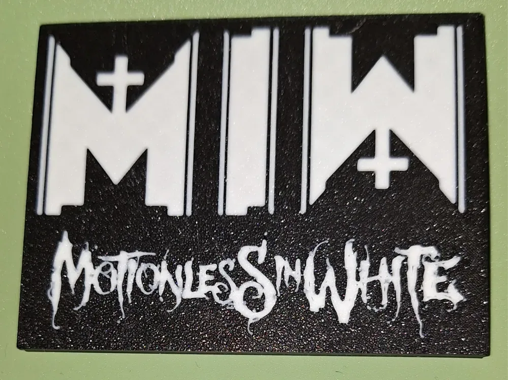 Logotipos de la banda Motionless in White como imán, vista 1