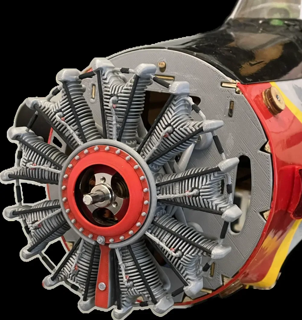 Motor radial ficticio Pratt & Whitney R-1340, vista 3