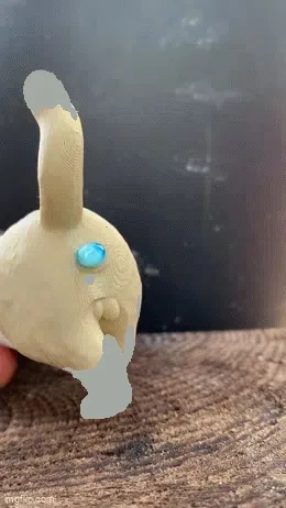 Tapa de pasta de dientes para caca de gato, vista 1