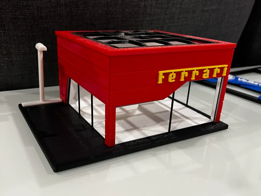 Sala de exposición de dioramas Ferrari - GigaPenguin3DPrinting, vista 1