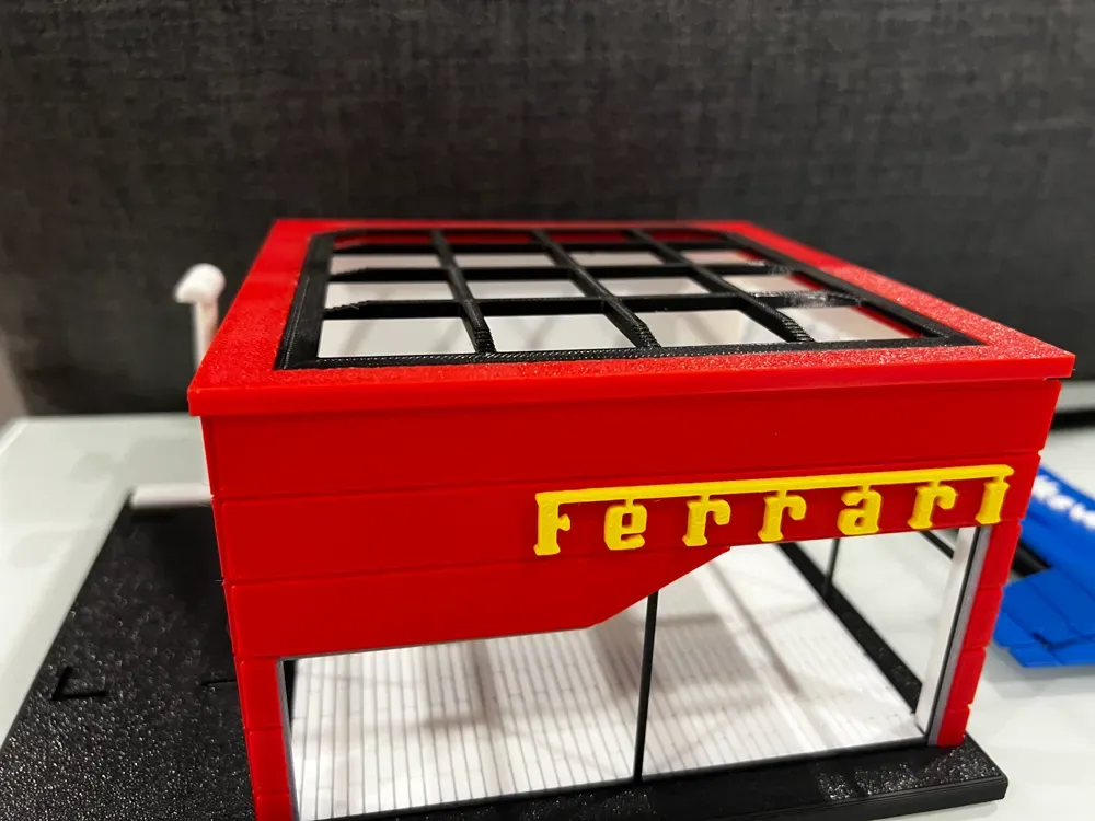 Sala de exposición de dioramas Ferrari - GigaPenguin3DPrinting, vista 2