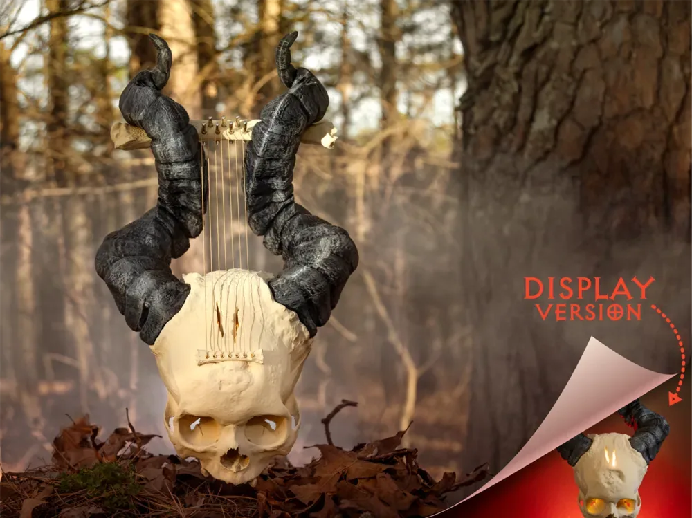 Arpa incondicional con versiones jugables y decorativas, vista 1