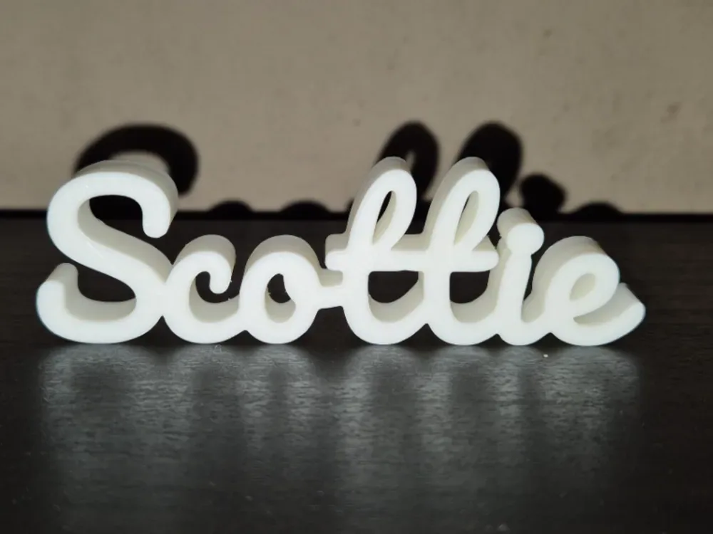 Decoración de exhibición de letrero con nombre de Scottie, vista 1