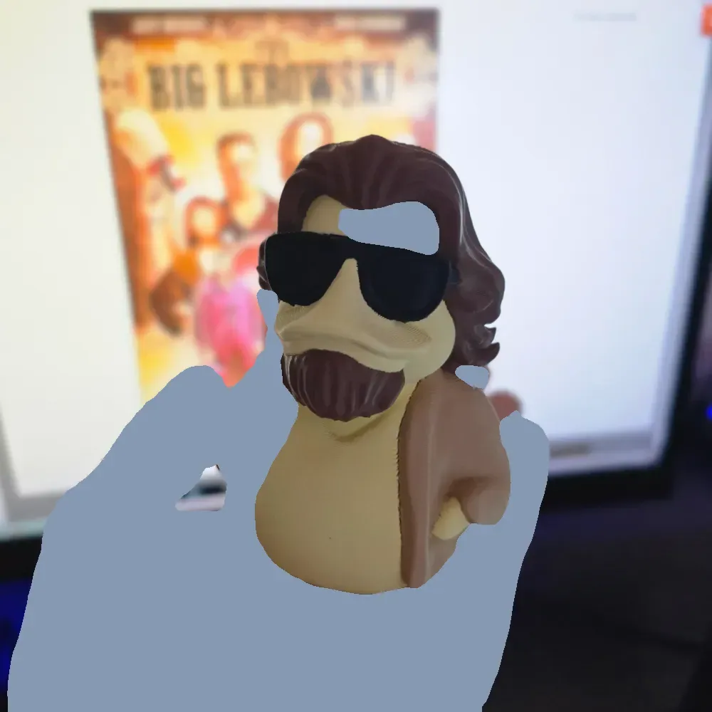 El gran pato de goma Lebowski The Dude Abides, vista 3