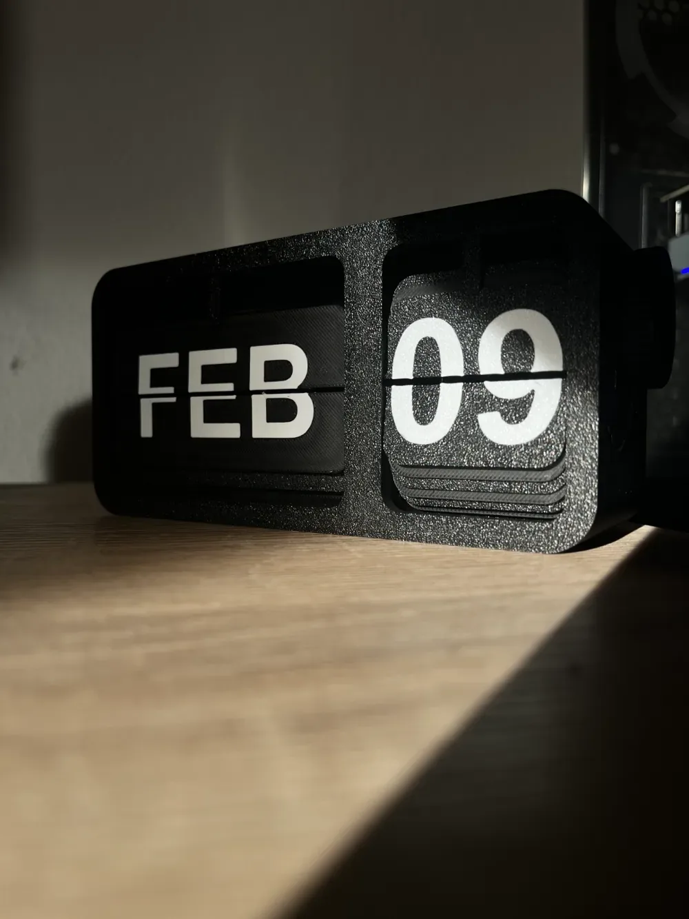 Calendario volteado, vista 2