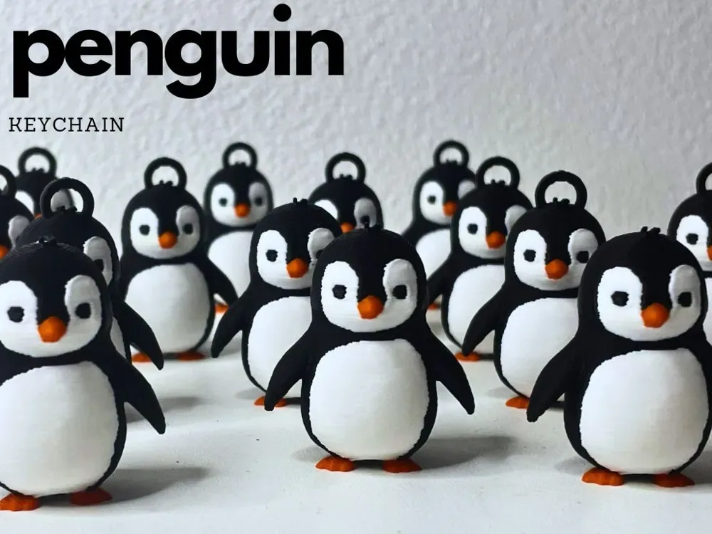 Llavero pingüino, vista 1