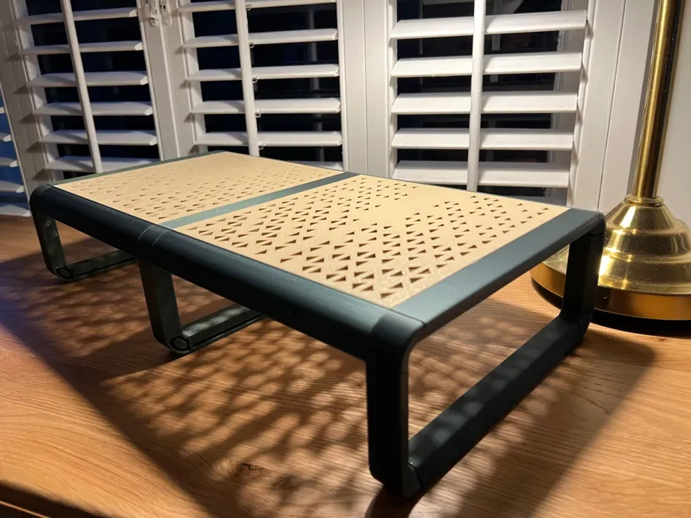 Monitor modular imprimible en 3D y elevador para computadora portátil para impresión 3D, vista 1