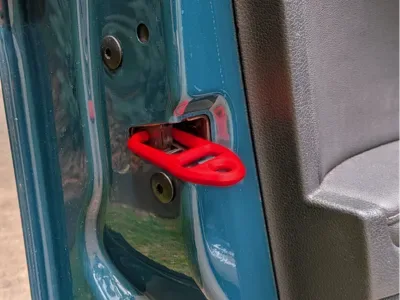 Fijación para atar la tapa del maletero para impresión 3D, vista 3