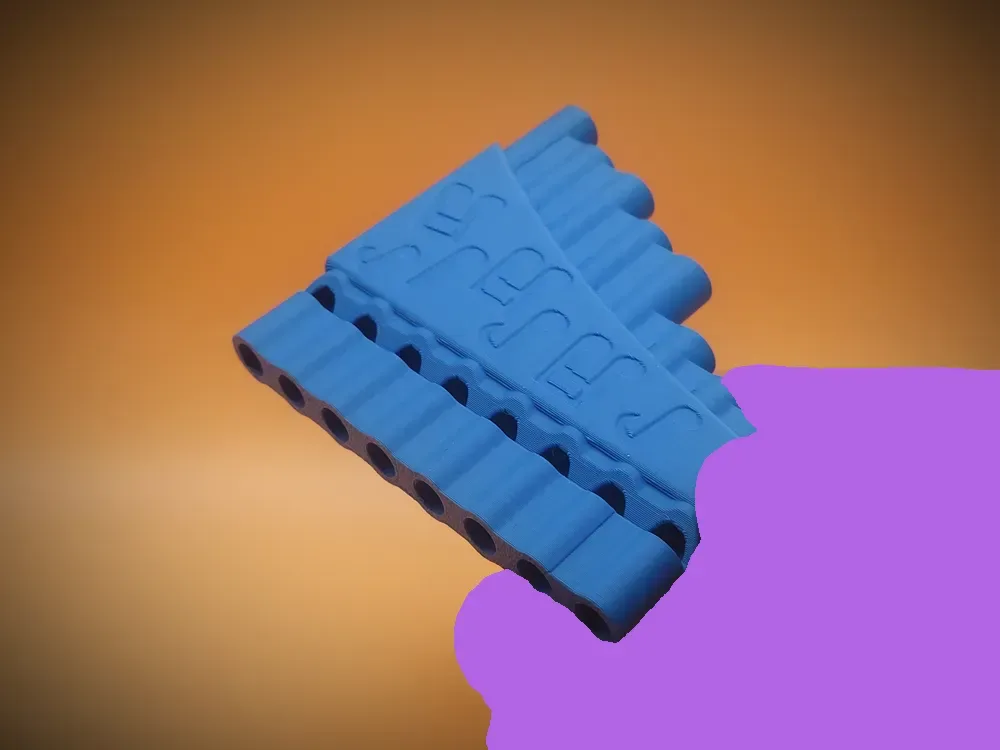 PANPIPAS - FLAUTA DE PAN para impresión 3D, vista 2