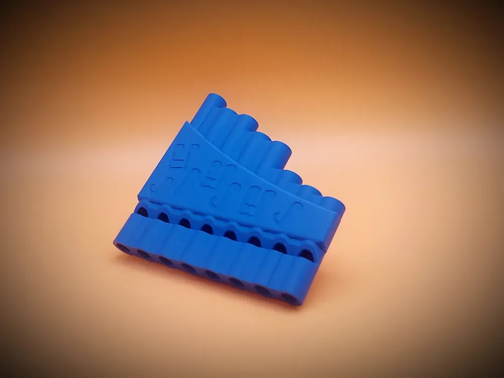 PANPIPAS - FLAUTA DE PAN para impresión 3D, vista 3