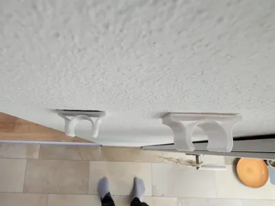 Soporte de pared escalable para palo · escoba para impresión 3D, vista 2