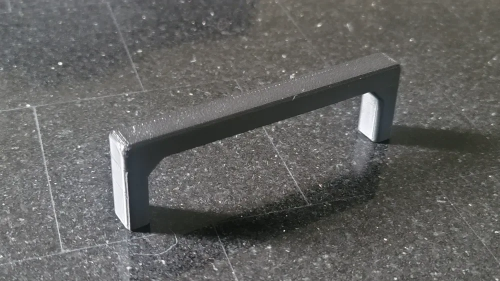 Tirador de cajón moderno paramétrico 76, 89, 96 y 128 mm para impresión 3D, vista 3