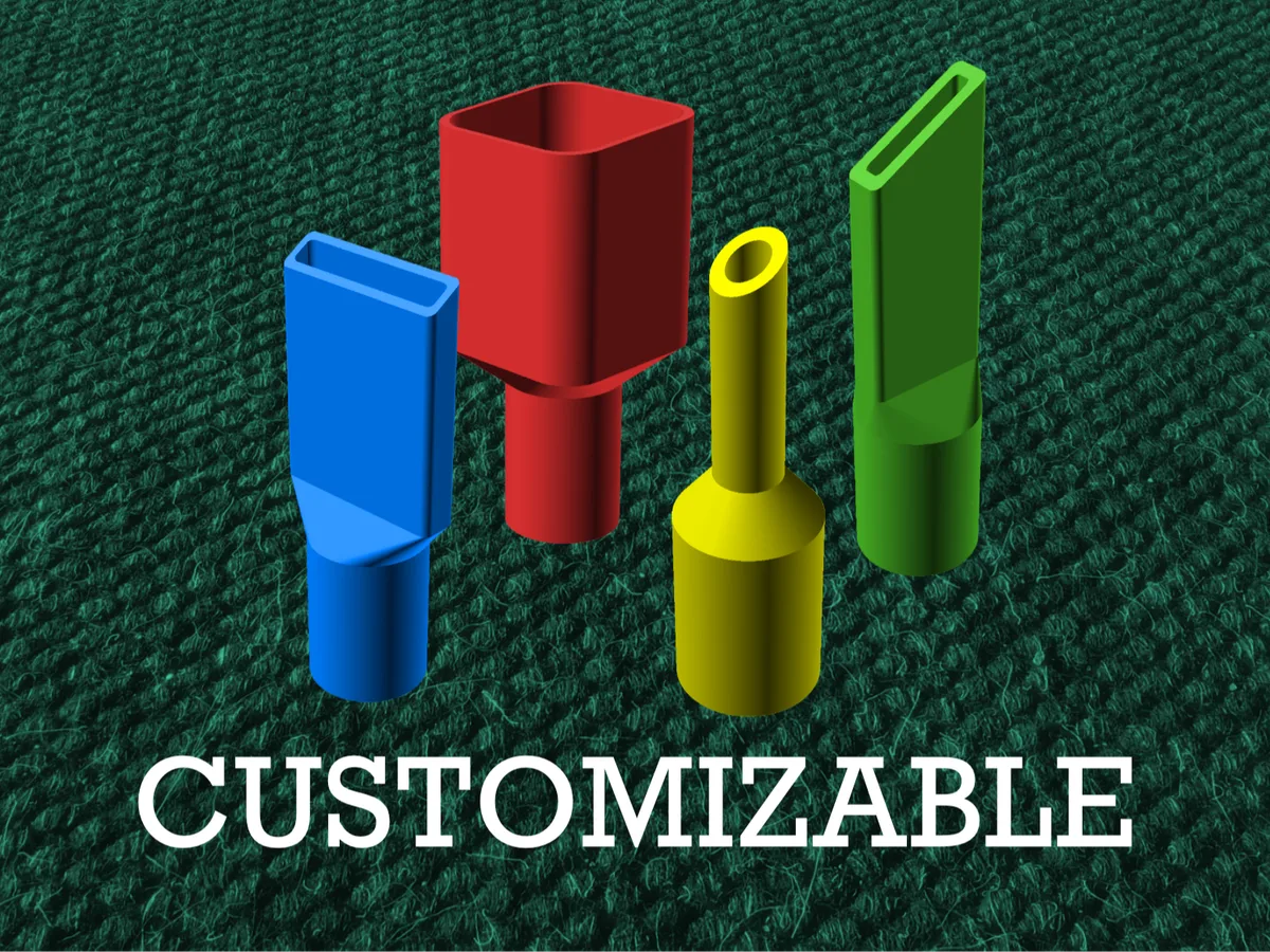 Generador de herramientas con accesorio de vacío para impresión 3D, vista 1