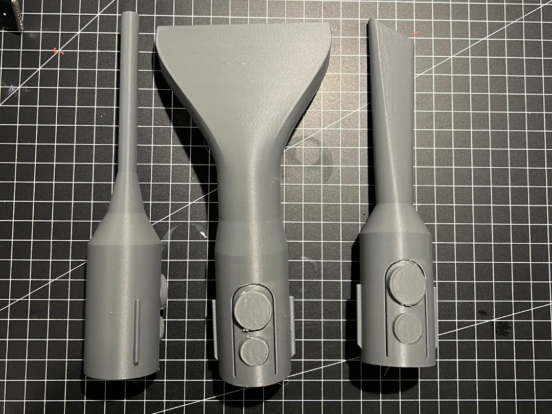 Generador de herramientas con accesorio de vacío para impresión 3D, vista 3