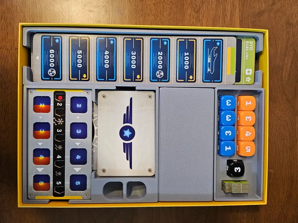 Inserción del juego de mesa Sky Team / con exp. de turbulencia, vista 1