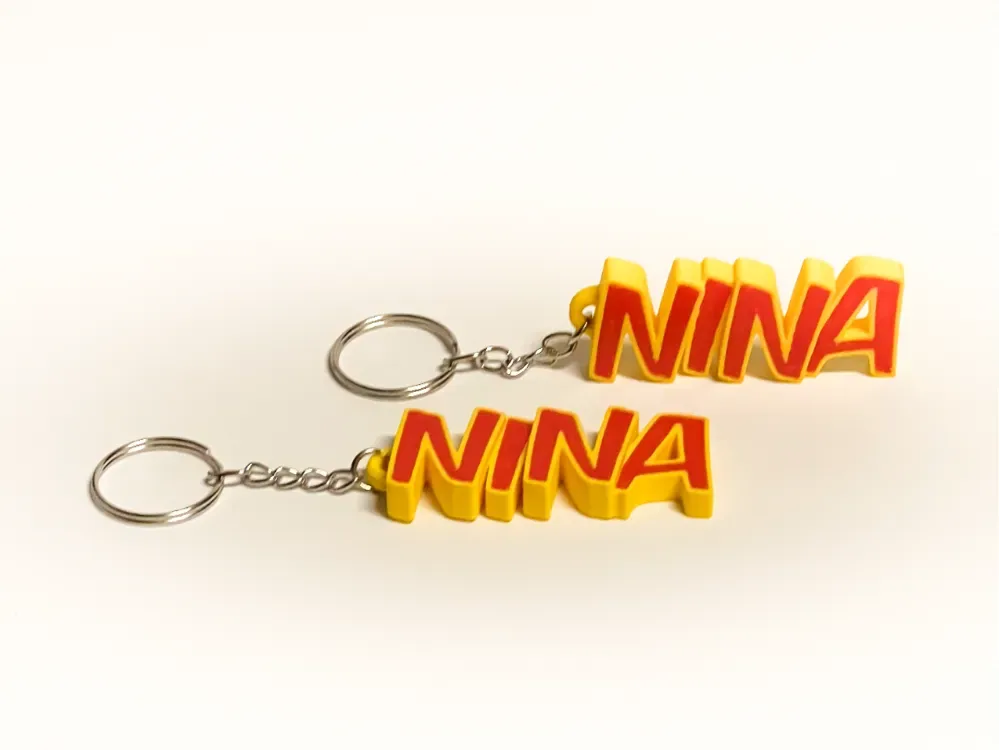 Precioso llavero con el nombre NINA, vista 1