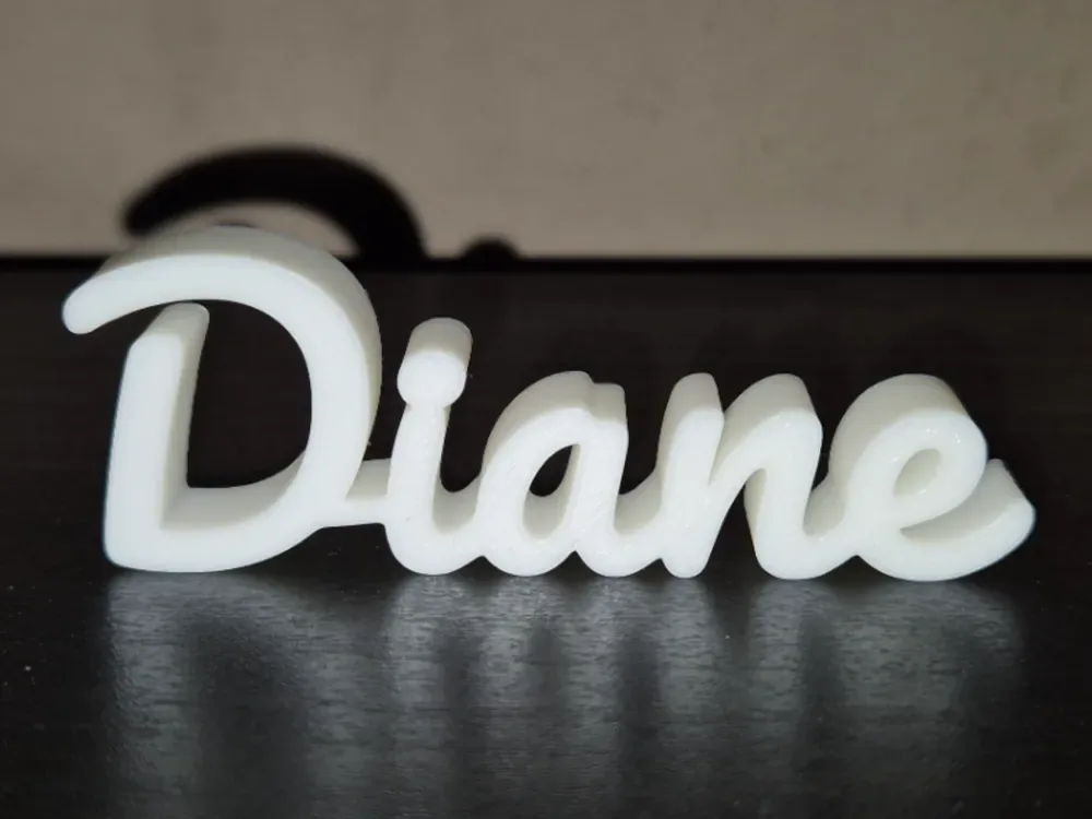 Decoración de exhibición de letrero con nombre de Diane, vista 1