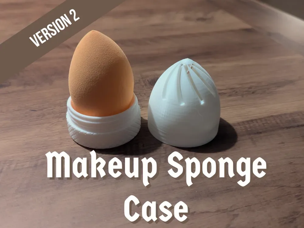 Soporte y estuche para esponja de maquillaje en forma de huevo, versión 2, vista 1
