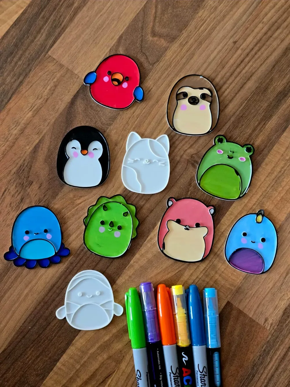 Squishmallows Pack 1 Animales lindos para colorear DIY, vista 2