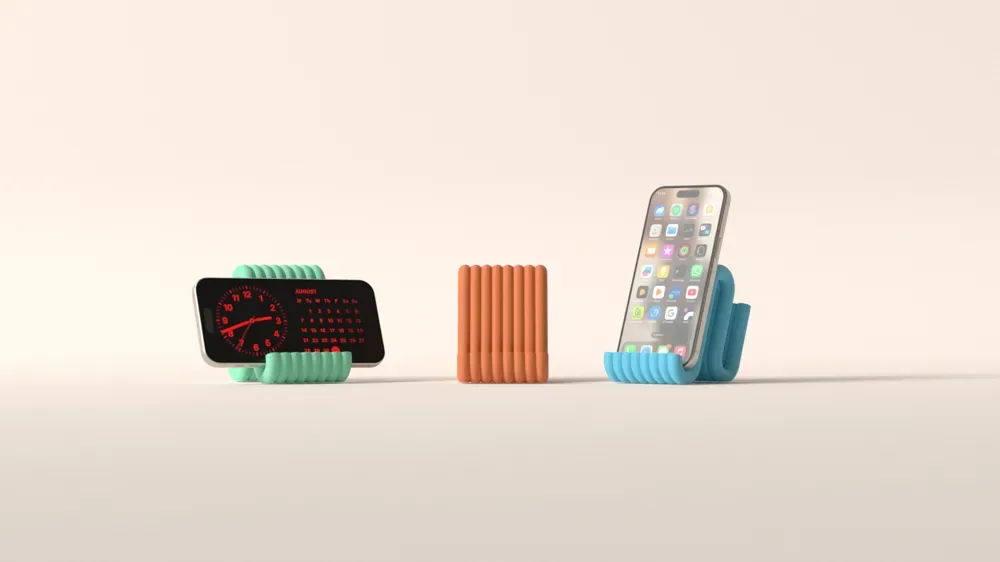 soporte para teléfono móvil. reposapiés estético para teléfono móvil, vista 2