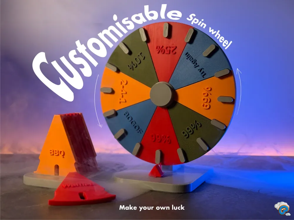 ¡Rueda giratoria personalizada! ¡Haz tu propia suerte!, vista 1