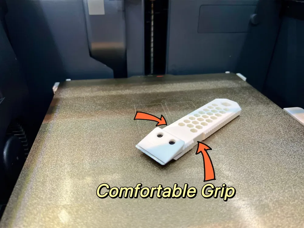 ¡Es hora de mejorar tu raspador de cama! Diseñado científicamente para proteger su placa de construcción para impresión 3D, vista 2