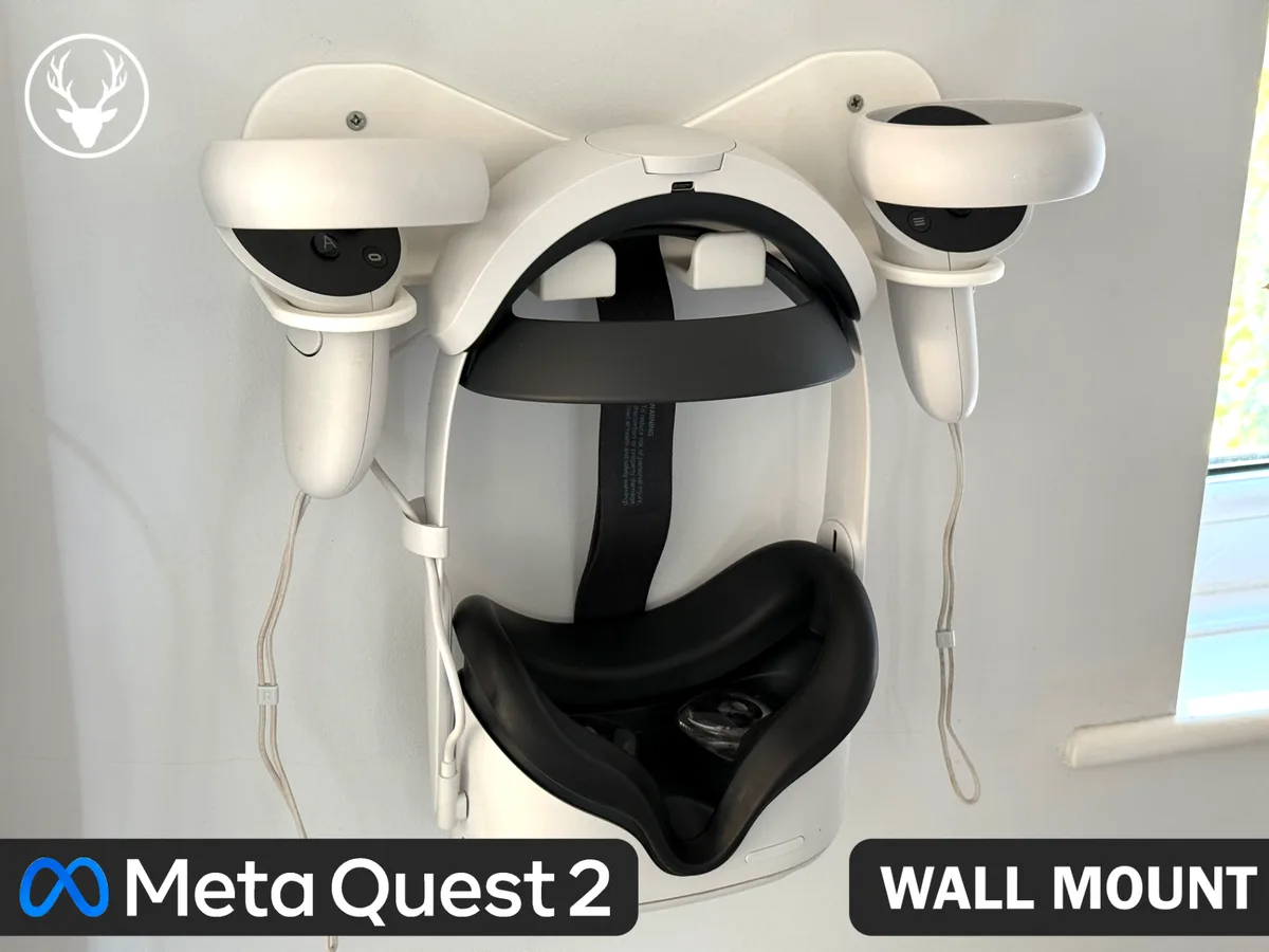 Soporte de pared Meta Quest para impresión 3D, vista 1
