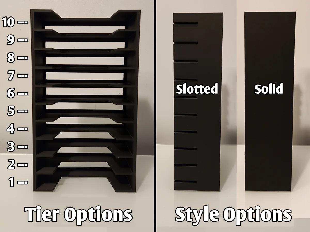 Organizador de cartuchos N64 simple para impresión 3D, vista 2