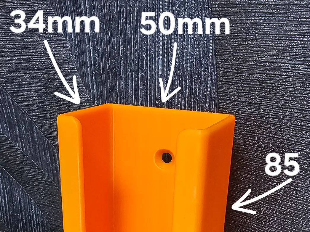 Montaje en pared para control remoto para impresión 3D, vista 1