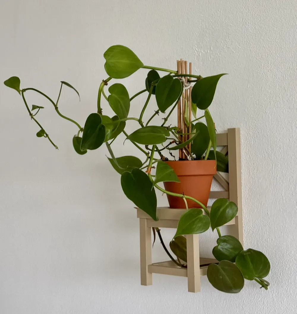 Silla colgante Soporte para plantas Montaje en pared · de pie para impresión 3D, vista 2