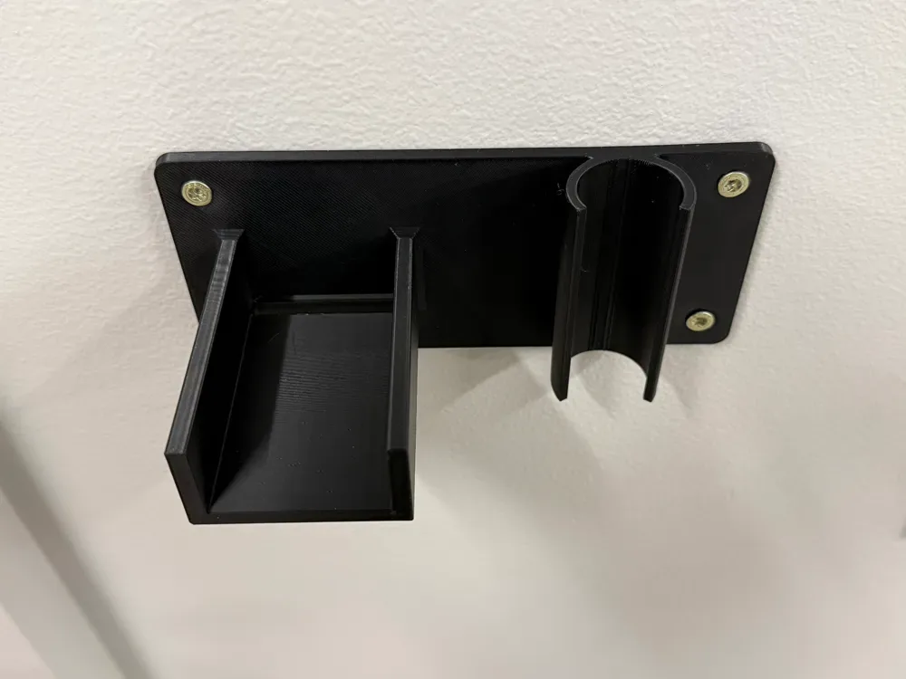 Clip de Pared para Escoba + Recogedor (Diseño Remezclable) para impresión 3D, vista 1
