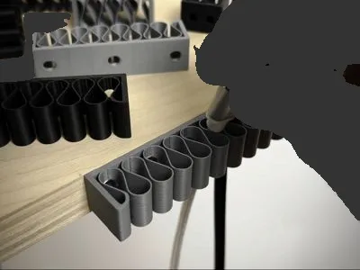 soporte universal para cables edición con tornillos para impresión 3D, vista 3