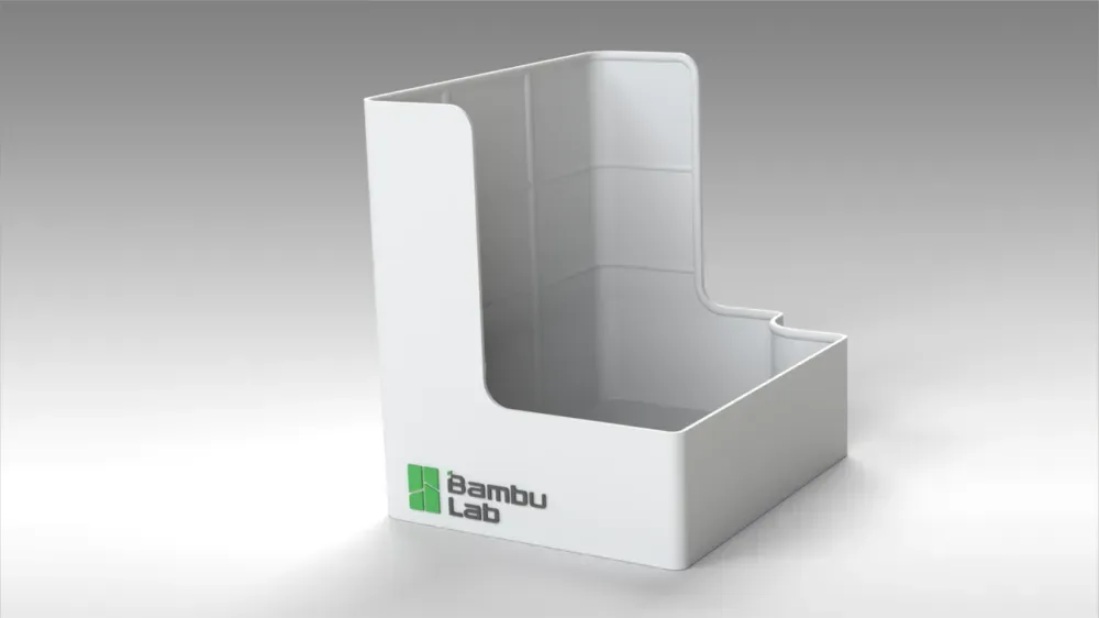 Cubo simple para excrementos de residuos de impresora A1 para impresión 3D, vista 1