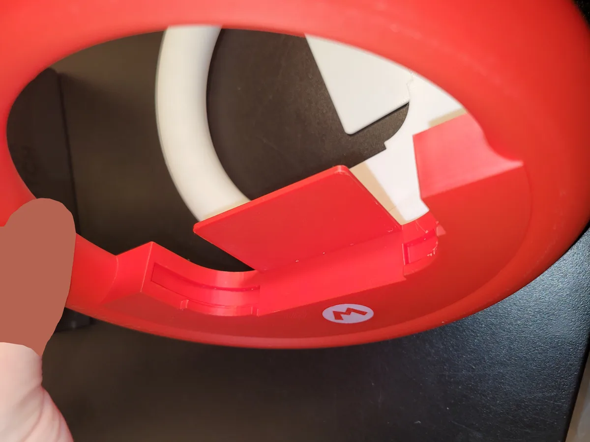 Volante temático de Nintendo Switch Mario Kart para impresión 3D, vista 3