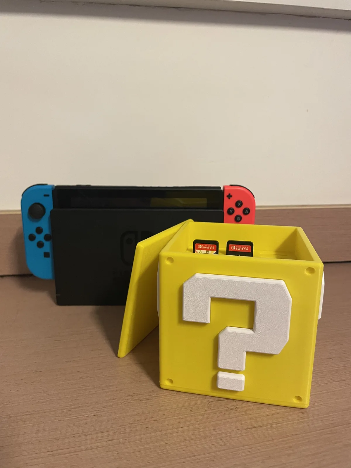 Mario Mystery Block (Cambiar almacenamiento de juegos) para impresión 3D, vista 2