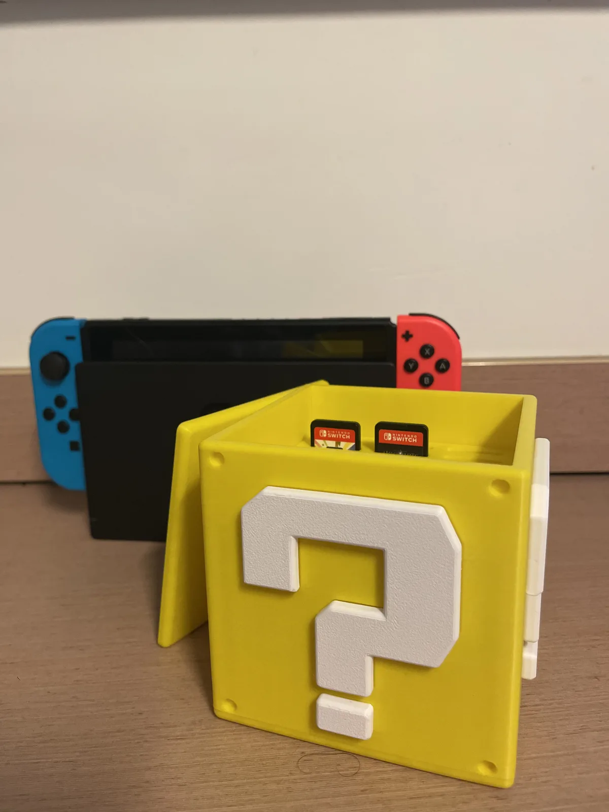 Mario Mystery Block (Cambiar almacenamiento de juegos) para impresión 3D, vista 3