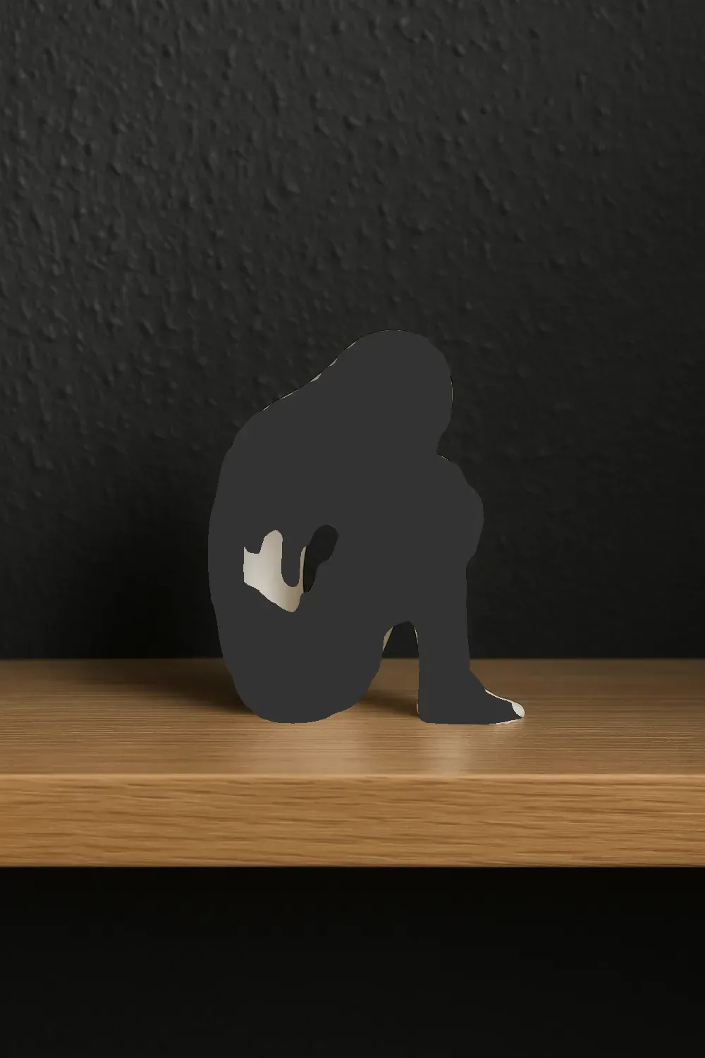 Silencio interior – Escultura blanca minimalista, vista 2