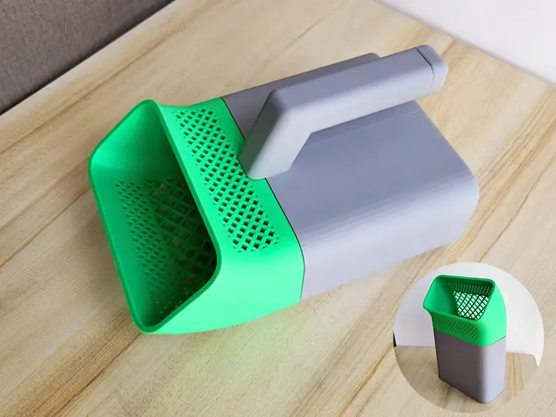 Recogedor de arena para mascotas desmontable integrado/bote de basura de escritorio dos en uno (la bolsa de basura se puede colocar en el interior), vista 1