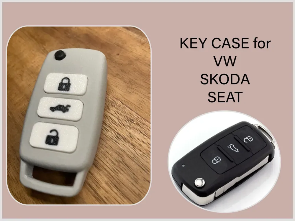Funda/cubierta/carcasa para llavero para VW, Skoda, Seat, vista 1