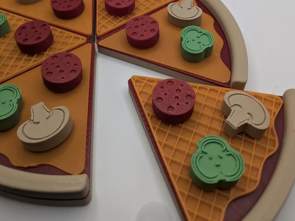 Pizza por porción | Fidget de escritorio de juguete apilable, vista 1