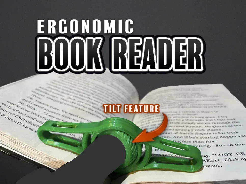 Lector de libros ergonómico, vista 1